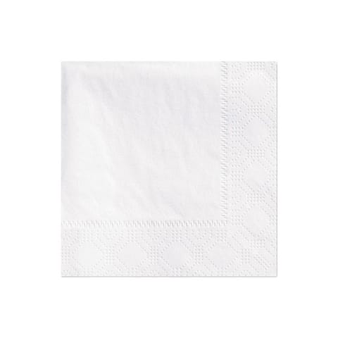 Hoffmaster 9 1/2" x 9 1/2" White Beverage Napkin, 2-Ply, 1/4 Fold - (1000/Case) 180300