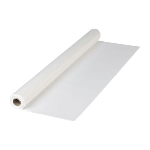 Hoffmaster White Plastic Table Cover Roll, 40'' x 300​' - (1/Case) 114000