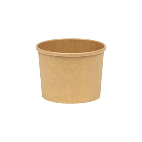 Inno-Pak Kraft Poly-Coated Paper Soup Cup, 12 oz - (500/Case) 192771308