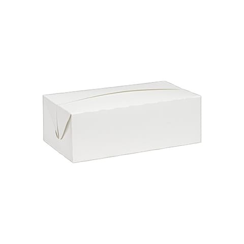 Inno-Pak White Paper Dinner Box with Fast Top, 9" × 5" × 3" - (400/Case) 90029564