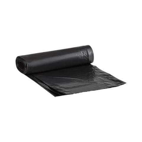 Inteplast High-Density Commercial Black 45-50 Gallon Trash Can Liner / Bag​, 16 Mic, 40" x 48" - (250/Case) S404816K