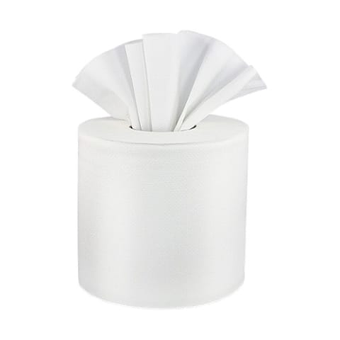 Livi VPG Select White CenterPull Towel Roll, 2-Ply, 7 3/8" × 10 7/8", 660 Sheets/Roll - (6/Case) 45507