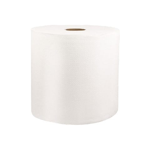 Livi VPG Select White Hardwound Paper Towel Roll, 1-Ply, 8" x 1000 feet - (6/Case) 46528