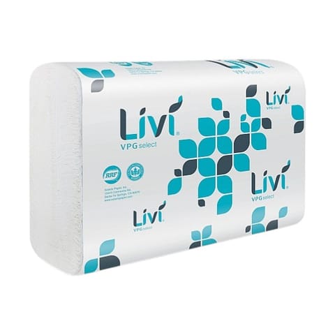 Livi VPG Select White Multifold Paper Towel, 1-Ply - (2200/Case) 50861