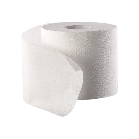Livi VPG White Toilet Paper Roll, 2-Ply, 4 1/16" x 3 11/16", 500 Sheets/Roll - (96/Case) 21724
