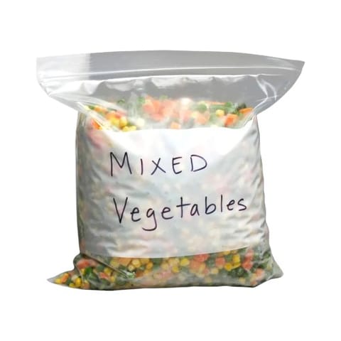 LK Packaging  2 Gallon Seal Top Freezer Bag with White Write On Block, 2.7 Mil, 13" X 15 1/2" - (100/Case) 2GALFR