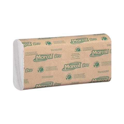 Marcal PRO White C-Fold Paper Towel, 1-Ply - (2400/Case) P100B