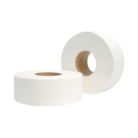 Morcon Morsoft White Jumbo Toilet Paper Roll, 2-Ply, 500 Feet/Roll - (12/Case) 129X