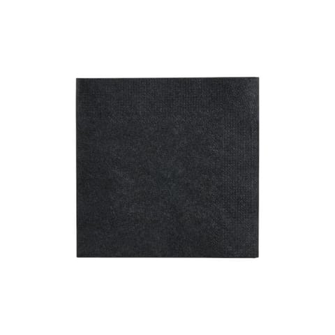 Morcon Valay 9" x 9 1/2" Black Beverage Napkin, 2-Ply - (1000/Case) VT522