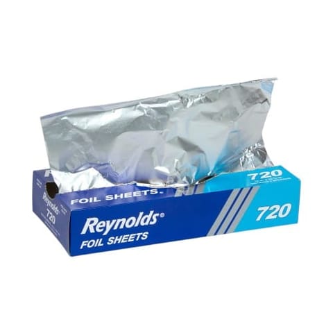 Reynolds 12" x 10 3/4" Pop-Up Aluminum Foil Sheets, Interfolded - (2400/Case) 720