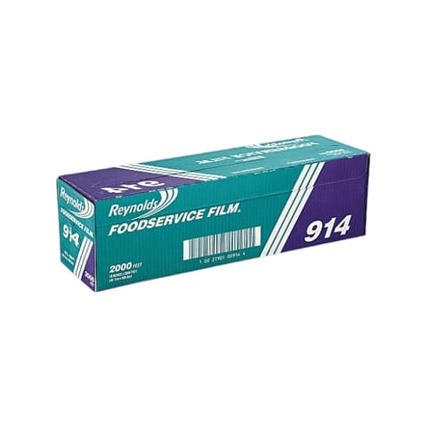 Reynolds Metro 18" x 2,000' Foodservice Film with Metal Serrated Cutter - (1/Case) 914