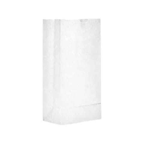 Ross & Wallace 2 lb. White Paper Grocery Bag - (500/Case) 120302