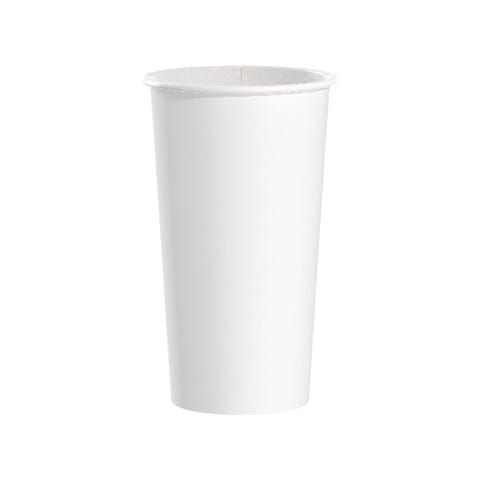 Solo White Single-Sided Poly Paper Hot Cup, 20 oz - (600/Case) 420W-2050