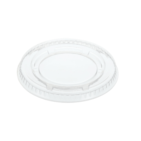 Small Portion Cup Lids – Fits  3 oz. 4 oz. Cup – Clear PET  - (2500/Case)