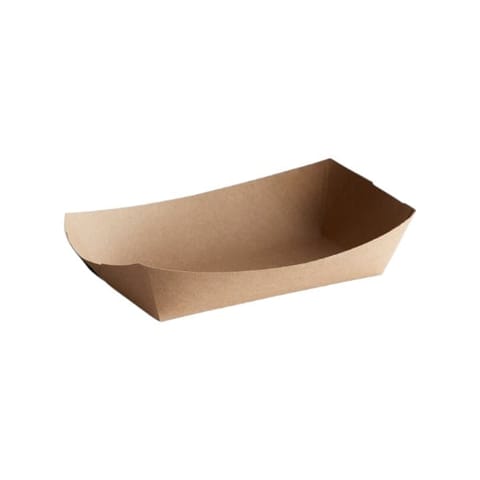 SQP 5 lb Kraft Paper Food Tray, #500 - (500/Case) 7155