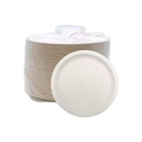 Vintage 8" White Coated Paper Plate, 20 pt - (500/Case) 20500
