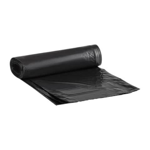Vintage Linear Low-Density Black 60 Gallon Trash Can Liner / Bag​, 1.5 Mil, 38" x 58" - (100/Case) VL385815B