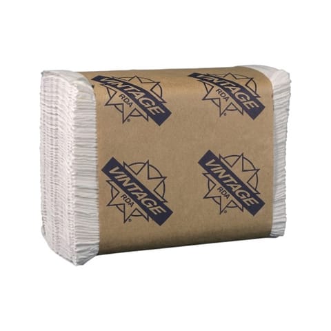 Vintage White Tall-Fold Dispenser Napkin, 1-Ply, 6 1/2" x 13 1/2" - (10000/Case) 23040
