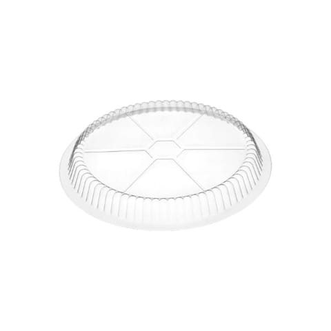 Western Plastics  9" Clear Round Plastic Dome Lid - (500/Case) 509-DL