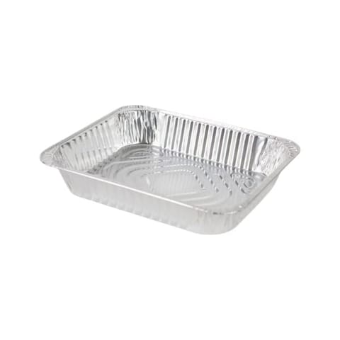 Western Plastics Half Size Aluminum Foil Steam Table Pan, Medium - (100/Case) 5122