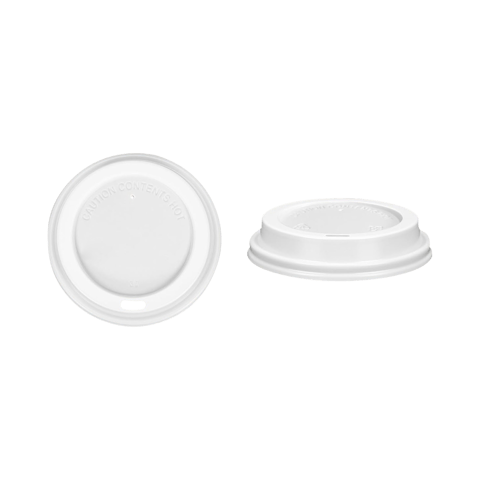 White 10, 12, 16, 20, 24 oz Paper Hot Cup Sip Lids - (1000/Case)