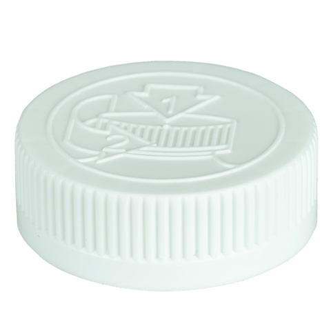 White CRC (Child Resistant Closure) Cap 53-400 Universal HIS Liner A01 MRPLN04 .020 PRT(750/case)
