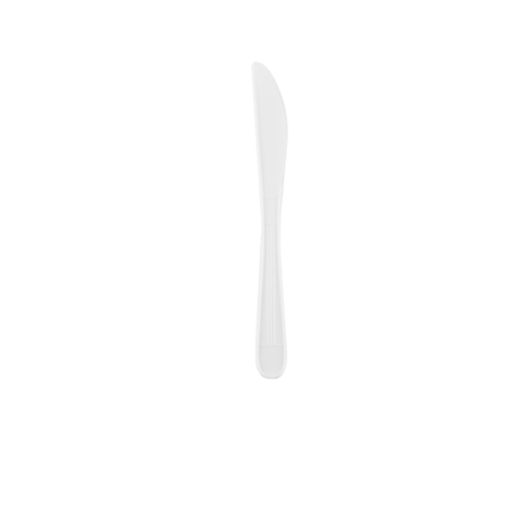 7.4" White Heavy Weight Plastic Knives - (1000/Case)
