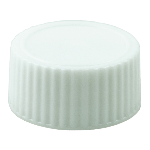 White Ribbed CT Closure 20-400 Phenolic Lid With Polycone Liner (5760/Case)
