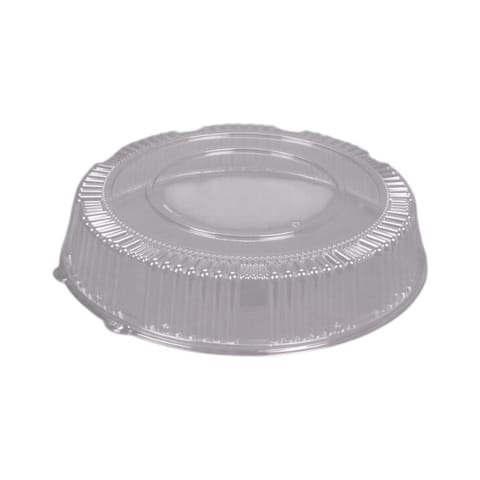 WNA Caterline 12" Clear PET Plastic Catering Tray Dome Lid - (25/Case) A12PETDM