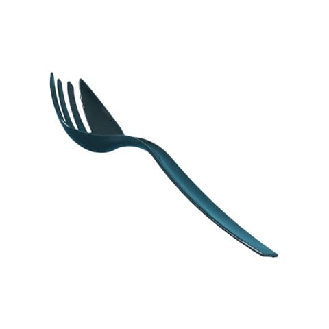 WNA CaterLine 9" Black PS Plastic Serving Fork - (144/Case) A7FKBL