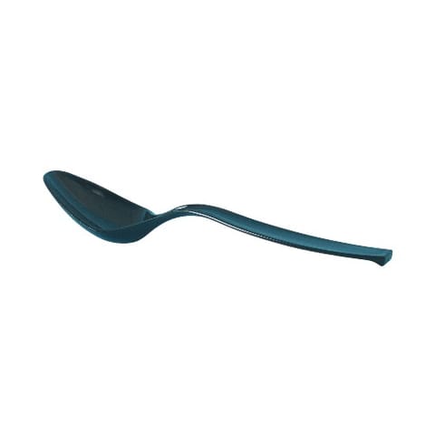 WNA CaterLine 9" Black PS Plastic Serving Spoon - (144/Case) A7SPBL