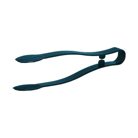 WNA CaterLine 9" Black PS Plastic Tongs - (48/Case) A7TSBL