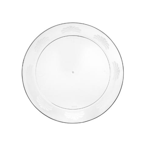 WNA Comet 6" Clear Plastic Designerware Plate - (180/Case) DWP6180C