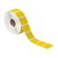 1 1/2 x 3/4" Yellow Desktop Direct Thermal Label