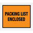 10 x 12" Orange "Packing List Enclosed" Envelopes