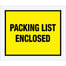 10 x 12" Yellow "Packing List Enclosed" Envelopes