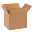 10" x 8" x 8" Corrugated Shipping Box – Kraft 32 ECT, Single Wall - (25/Bundle)