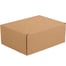 11 1/8 x 8 3/4 x 5" Kraft Deluxe Literature Mailers