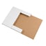 12 1/2 x 12 1/2 x 1" White Easy-Fold Mailers