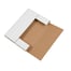 12 1/8 x 9 1/8 x 1" White Easy-Fold Mailers