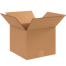 12" x 12" x 10" Corrugated Shipping Box – Kraft 32 ECT, Single Wall - (25/Bundle)