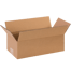 12" x 6" x 4" Corrugated Shipping Box – Kraft 32 ECT, Single Wall - (25/Bundle)