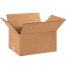 12" x 9" x 6" Corrugated Shipping Box – Kraft 32 ECT, Single Wall - (25/Bundle)