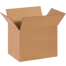 14" x 10" x 10" Corrugated Shipping Box – Kraft 32 ECT, Single Wall - (25/Bundle)