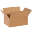 14" x 10" x 6" Corrugated Shipping Box – Kraft 32 ECT, Single Wall - (25/Bundle)