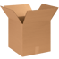 14" x 14" x 14" Corrugated Shipping Box – Kraft 32 ECT, Single Wall - (25/Bundle)
