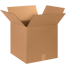 15" x 15" x 15" Corrugated Shipping Box – Kraft 32 ECT, Single Wall - (25/Bundle)