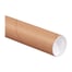 2 1/2 x 12" Kraft Tubes with Caps