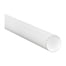 2 1/2 x 24" White Tubes with Caps