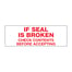 2" x 55 yds. - "If Seal Is Broken..." Messaged Carton Sealing Tape – 2.2 Mil